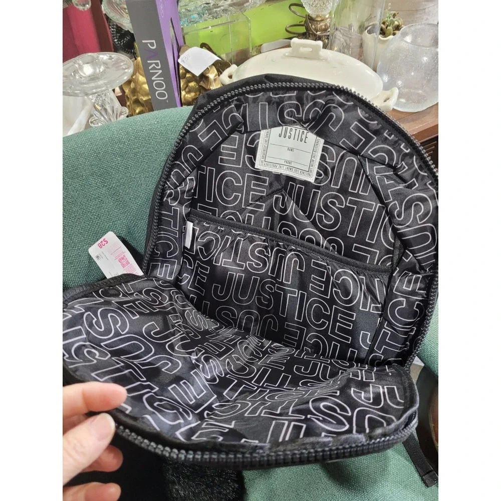 Justice• Yin-Yang• Black/Holographic Silver• 2 Piece Backpack Set• New!!